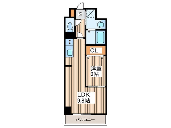 LUANA・AIR・RESIDENCE錦町の物件間取画像